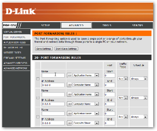 Port Mapping στο Router Port Mapping στο Router